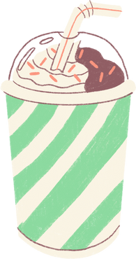 Sketchy Textured Cinema Milkshake
