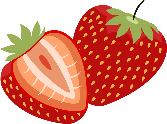 Couple red strawberry